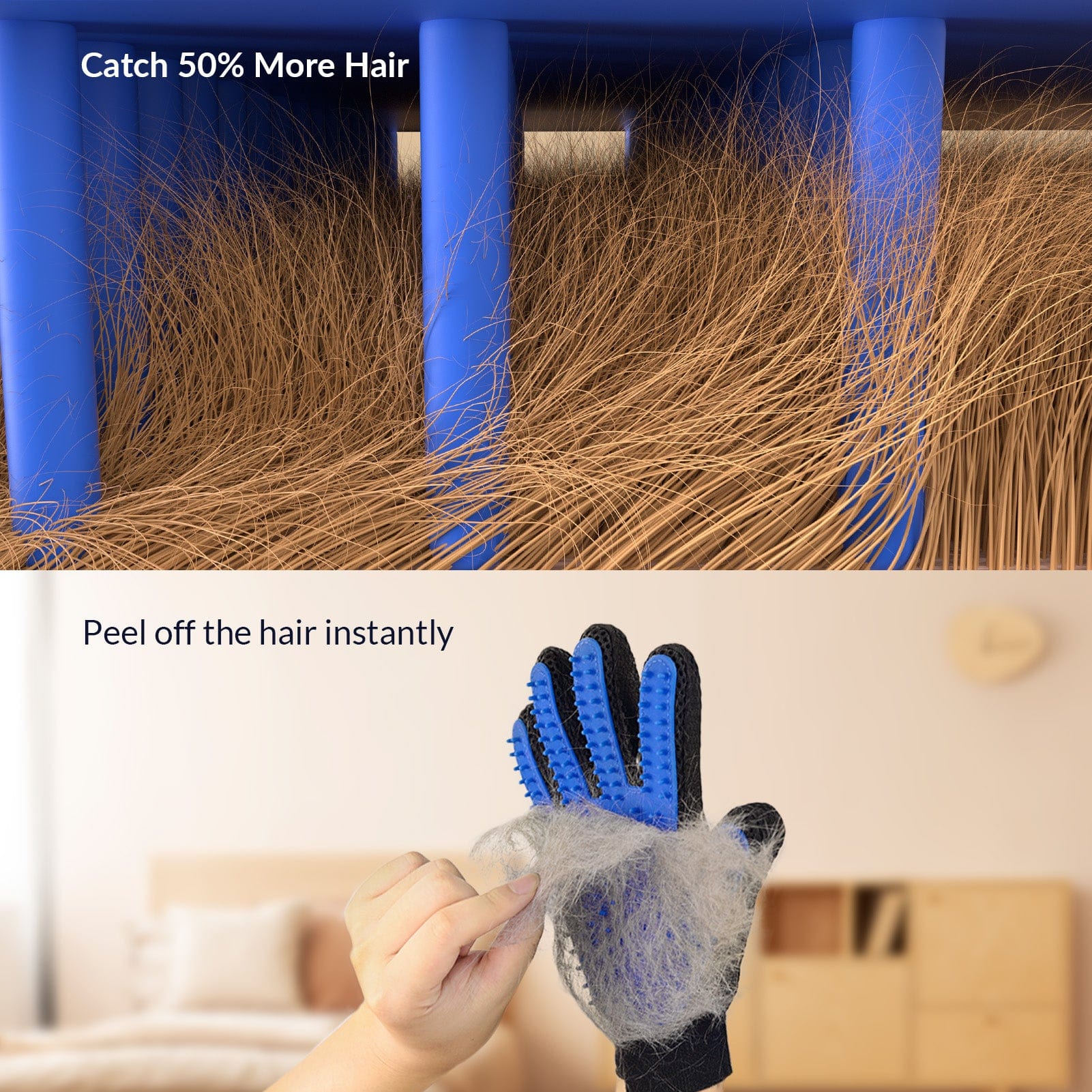 Pet hair cheap remover glove