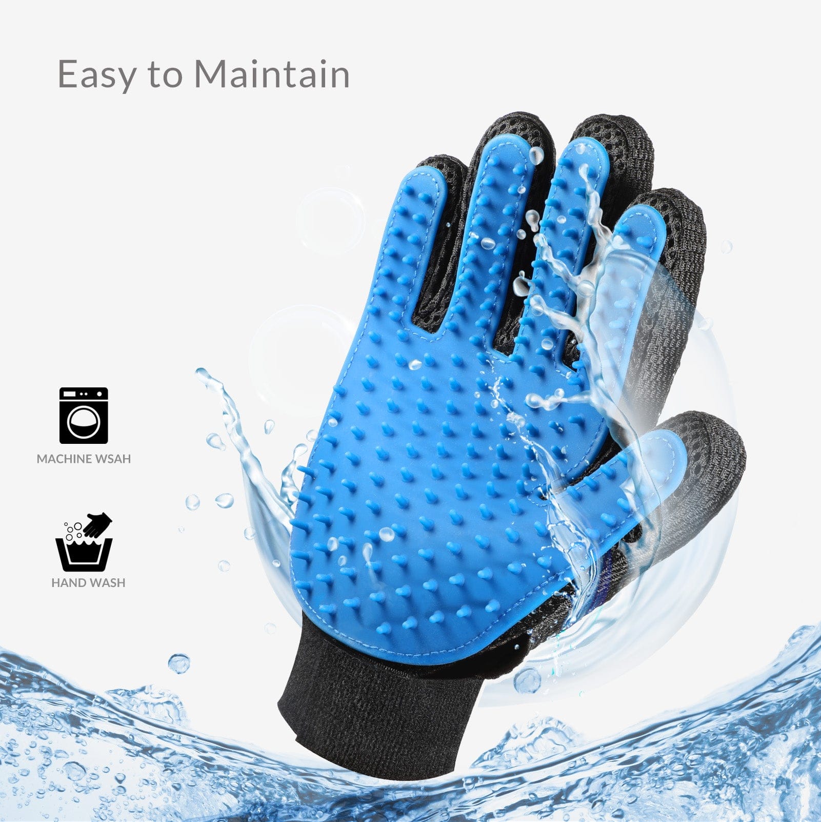 Delomo pet hot sale grooming glove